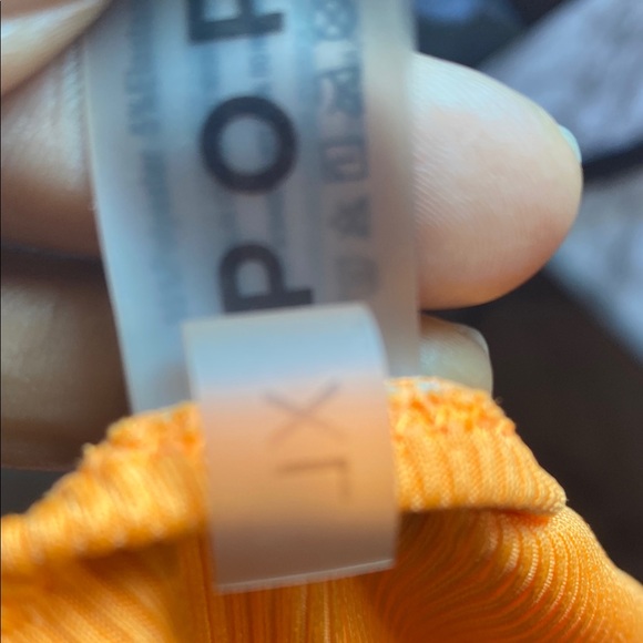 Neon Colorblock High-Waist Bikini Set - Pink & Orange - Picture 9 of 10